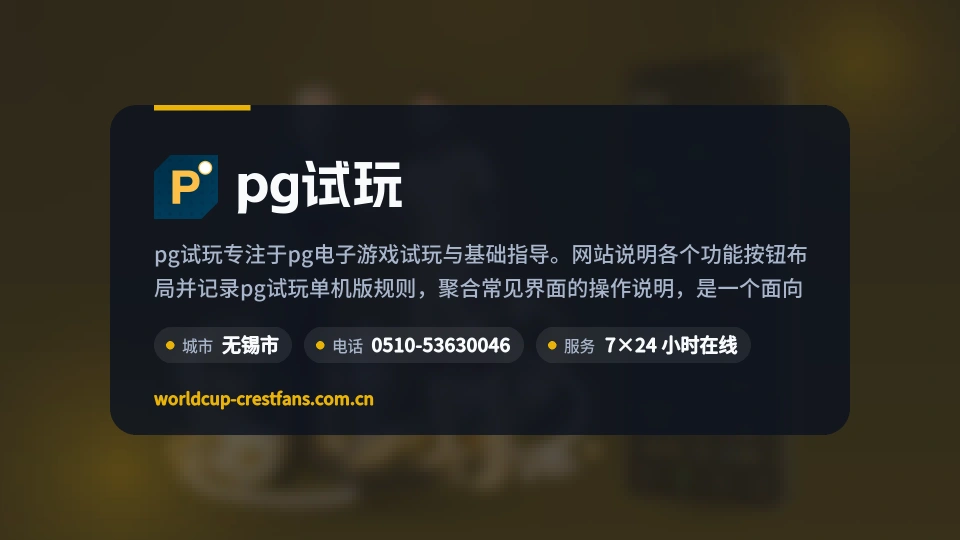 pg试玩简介